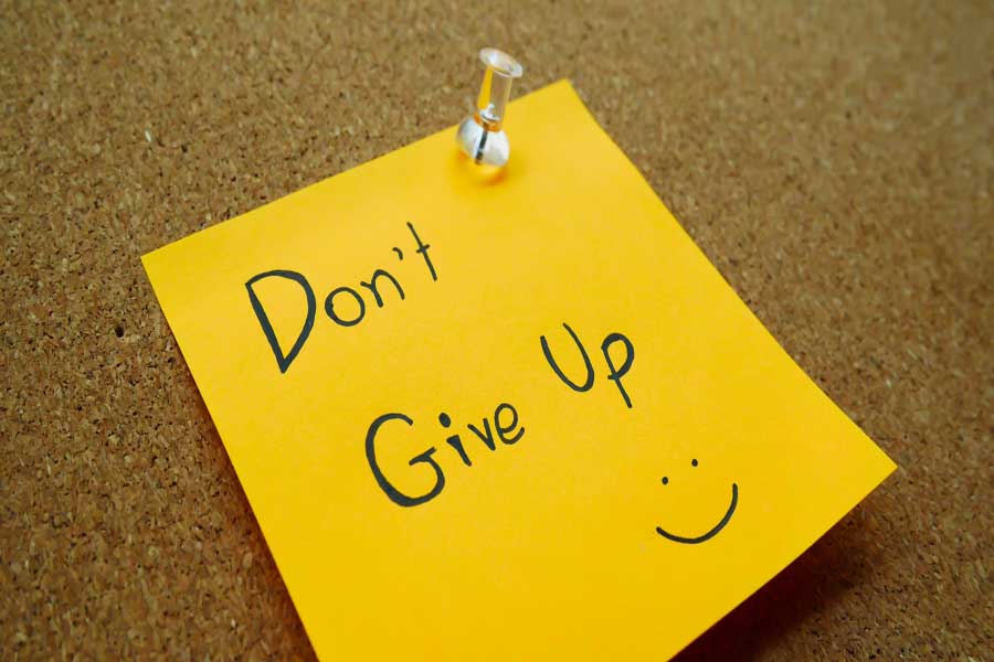 Phrase dont give up