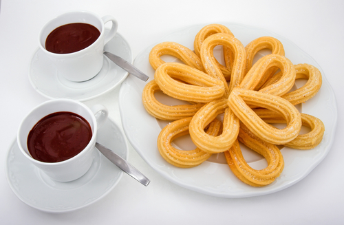 Useful phrases when you rent an apartment in Spain Churros with chocolate