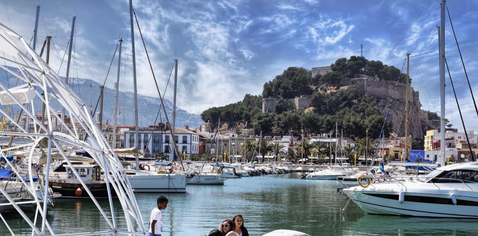Denia port in Spain