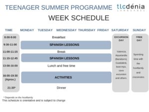 schedule spanish juniors