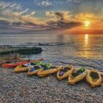activité kayaks à Dénia, costa blanca, en Espagne