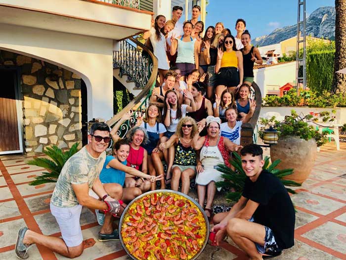 spanisch fur gruppen paella workshop