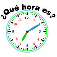 orologio con domanda in spagnolo: che ore sono?