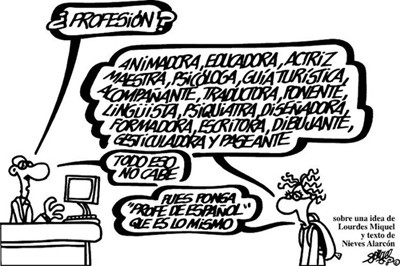 disegno insegnante di spagnolo