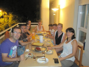 Abendessen in einer Gastfamilie