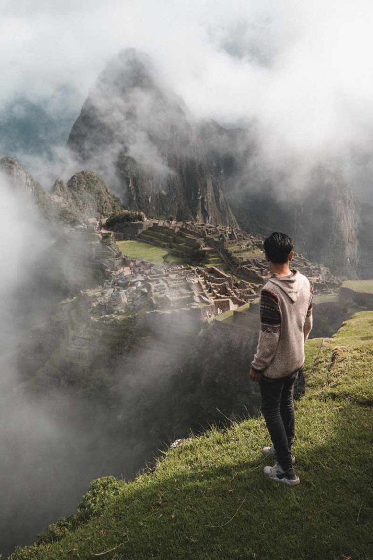 Mann am Manu Picciu in Peru