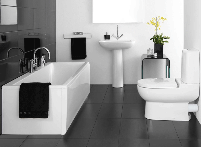 vocabulario-casa-espanol Foto de un cuarto de baño con muebles