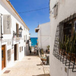 Street in Altea, in Spain