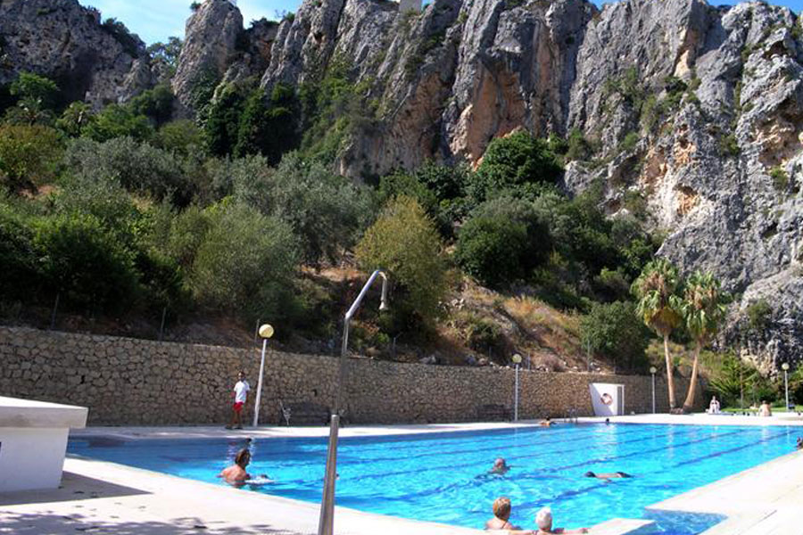 Swimming pool in Castell de Guadalest, Spain