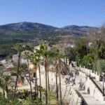 Trees and mountain in Castell de Guadalest, Spain