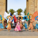 Street spectacle in Terra Mítica in Spain