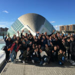 Schulgruppe in Valencia, Spanien
