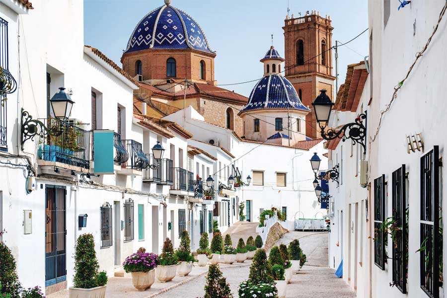 Rue Altea en Espagne