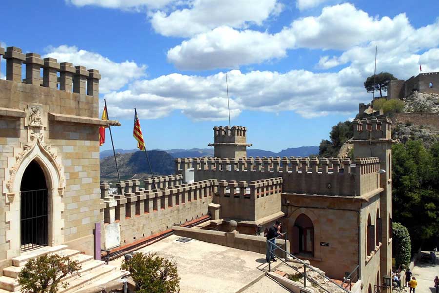 Château de Jativa en Espagne