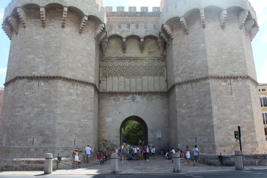 Torres de Serrano à Valence, Espagne