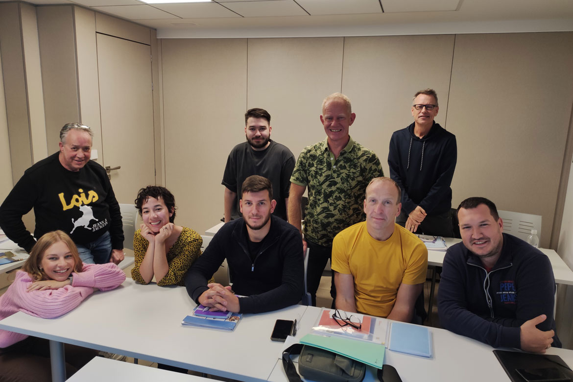 Students of an intensive Spanish course in Spain, in Denia