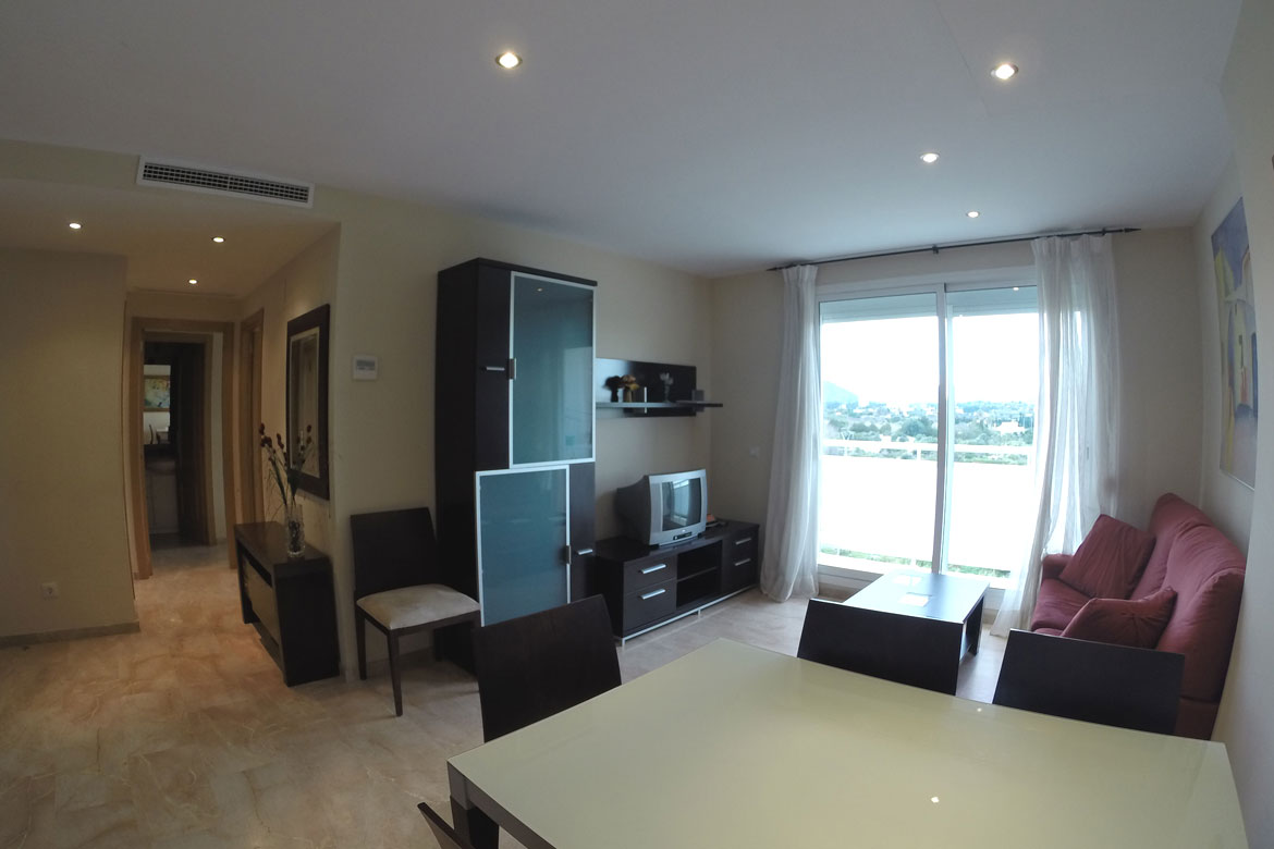 Living room of the private apartment in Denia