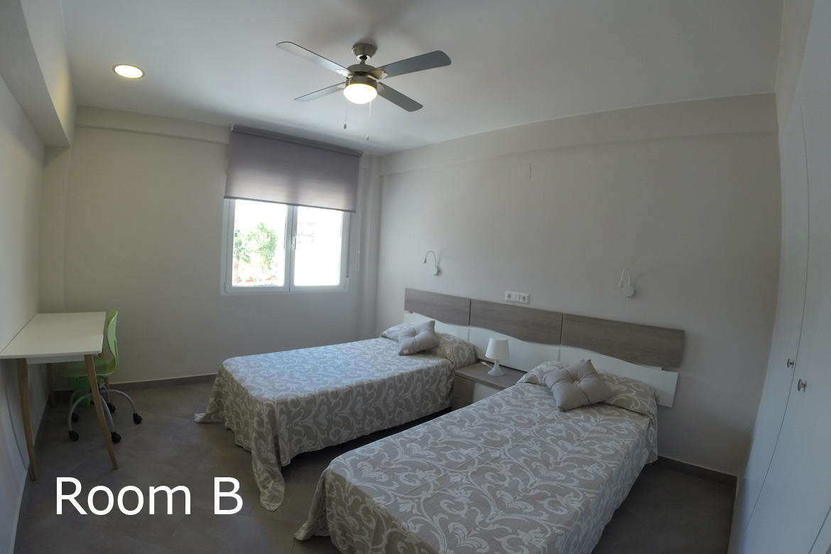 Room B of the flatshared for students