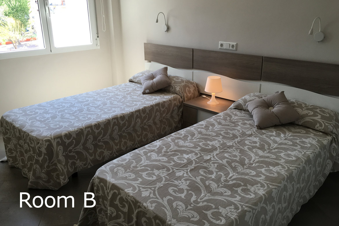 Room B of the flatshared for students