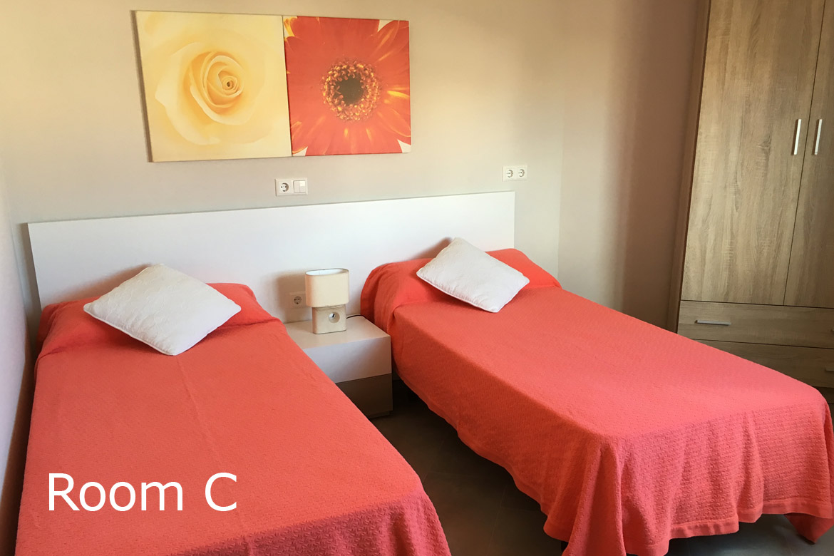 Room C of the flatshared for students