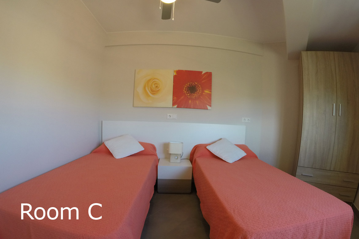 Room C of the flatshared for students