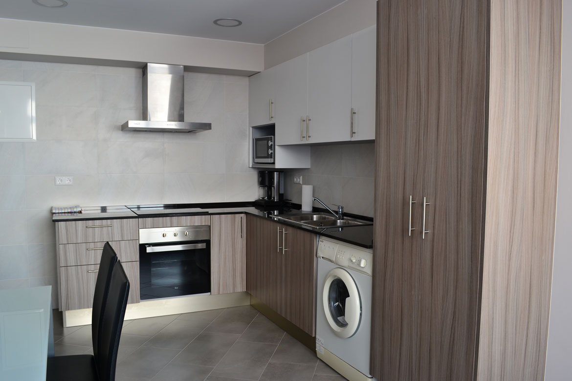 Kitchen in the sharedflat for students of TLCdénia school