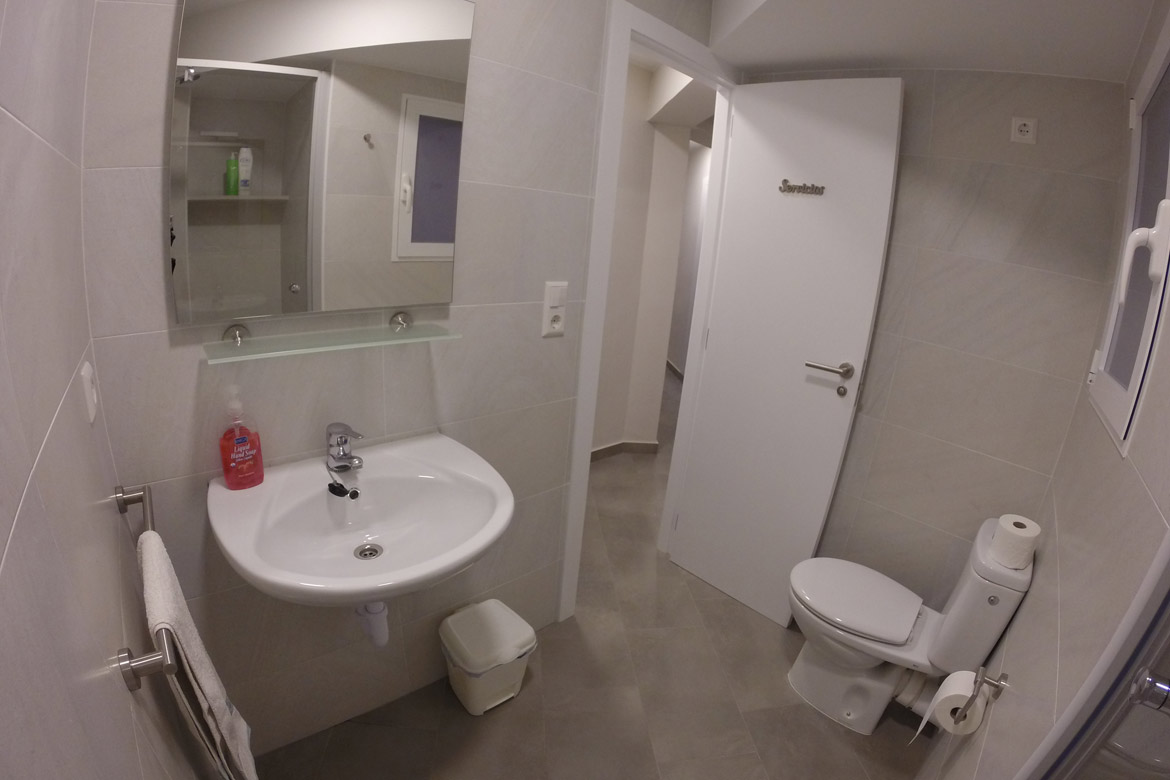 Toilet of the flatshared for students