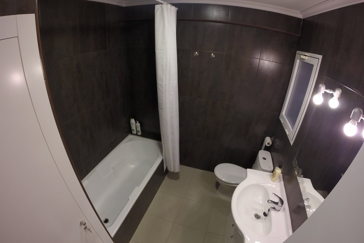 Bathroom of the flatshared for students