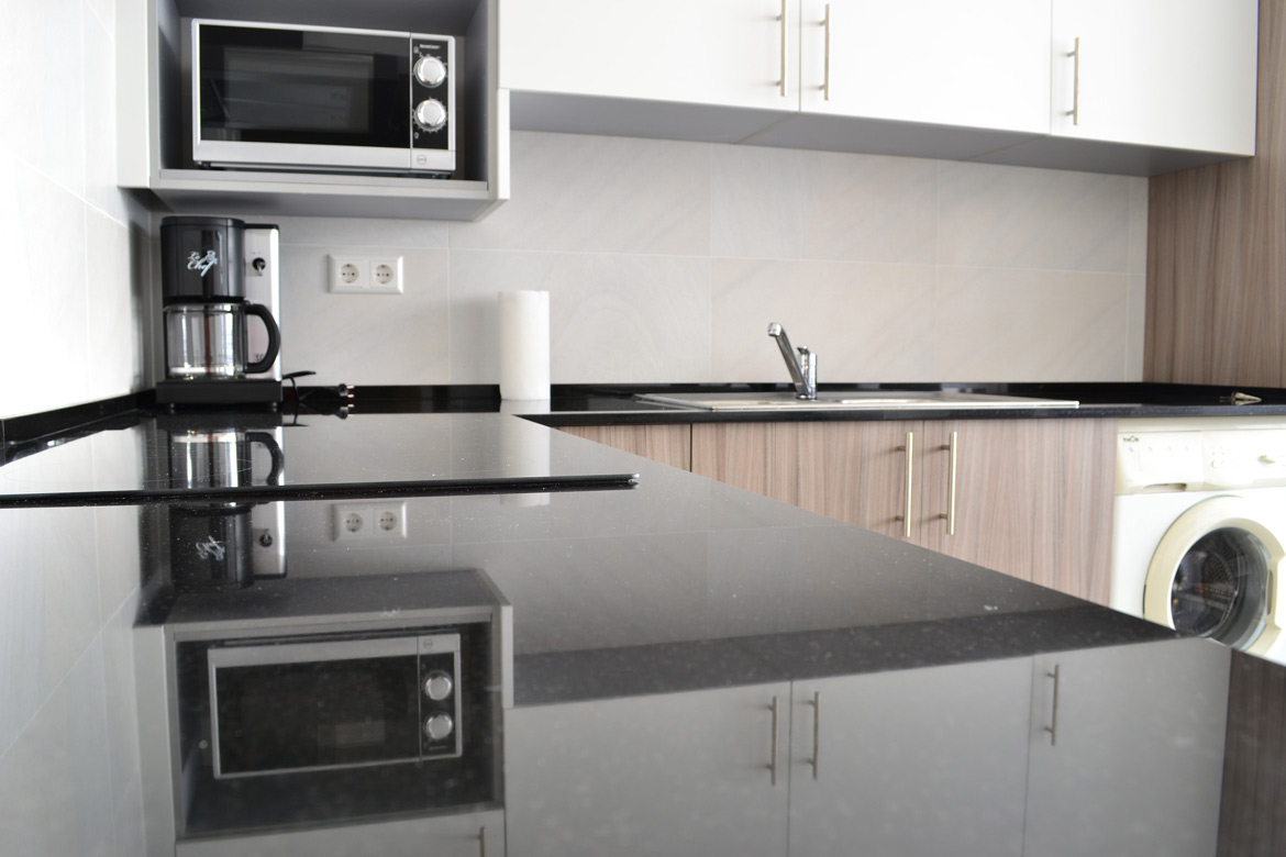 Kitchen in the sharedflat for students of TLCdénia school