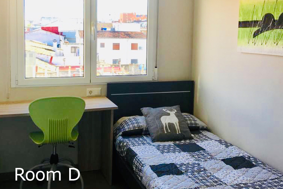 Room D of the flatshared for students