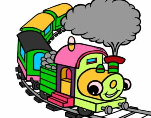 Illustration eines Zuges