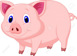 Illustration von einem Schwein
