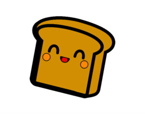 Toastbrotscheibe Illustration