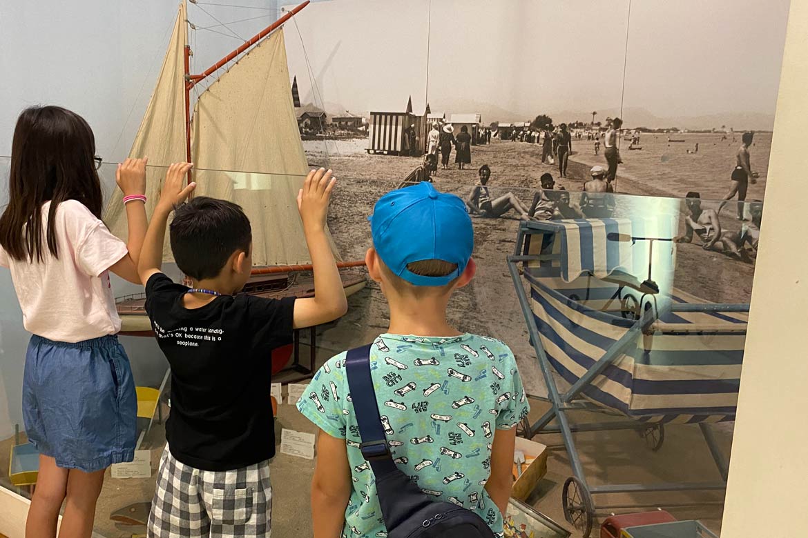 Children visiting Denia's Toy Museum