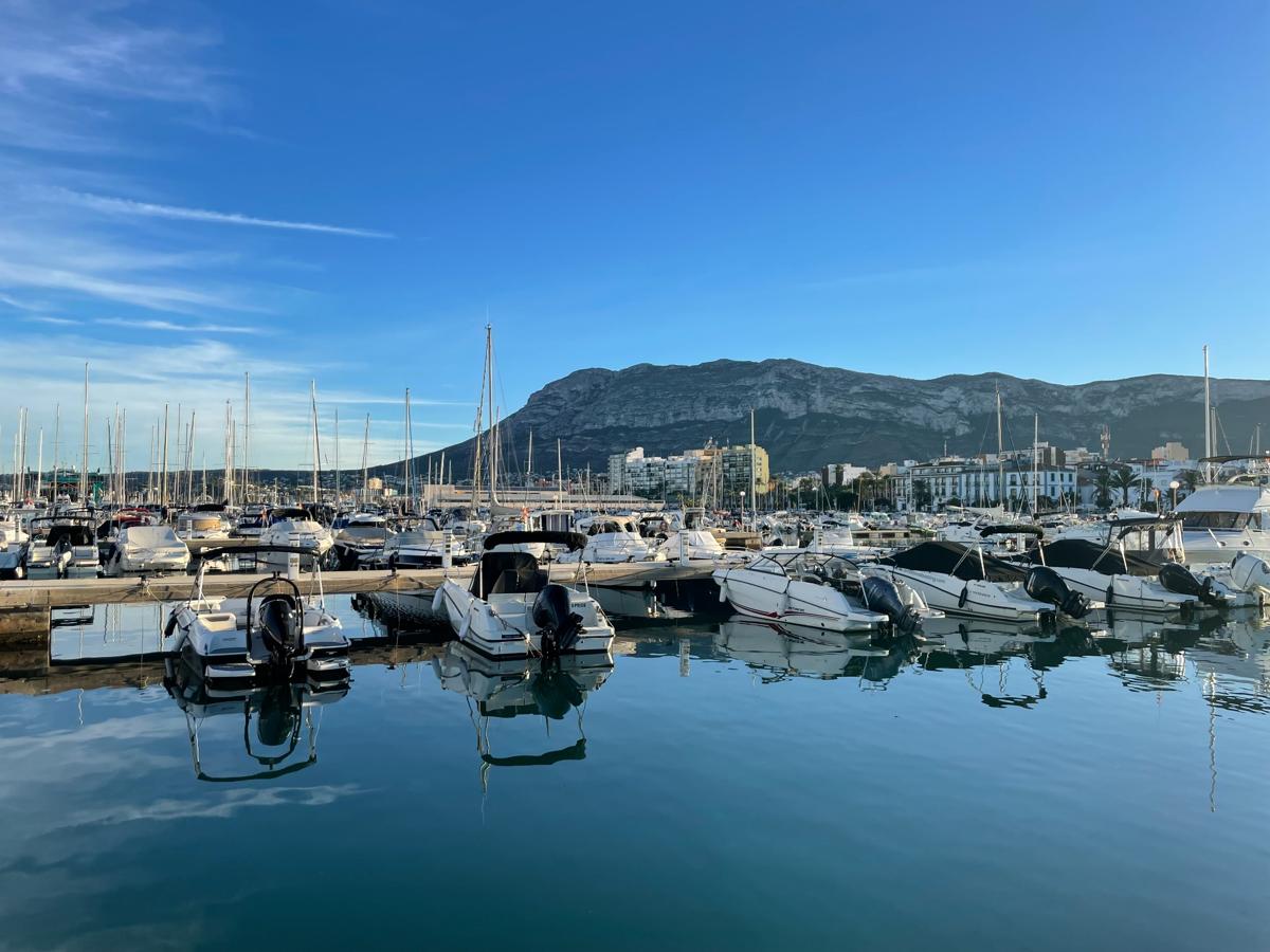 Port of Denia in Spain, where the teacher training takes place