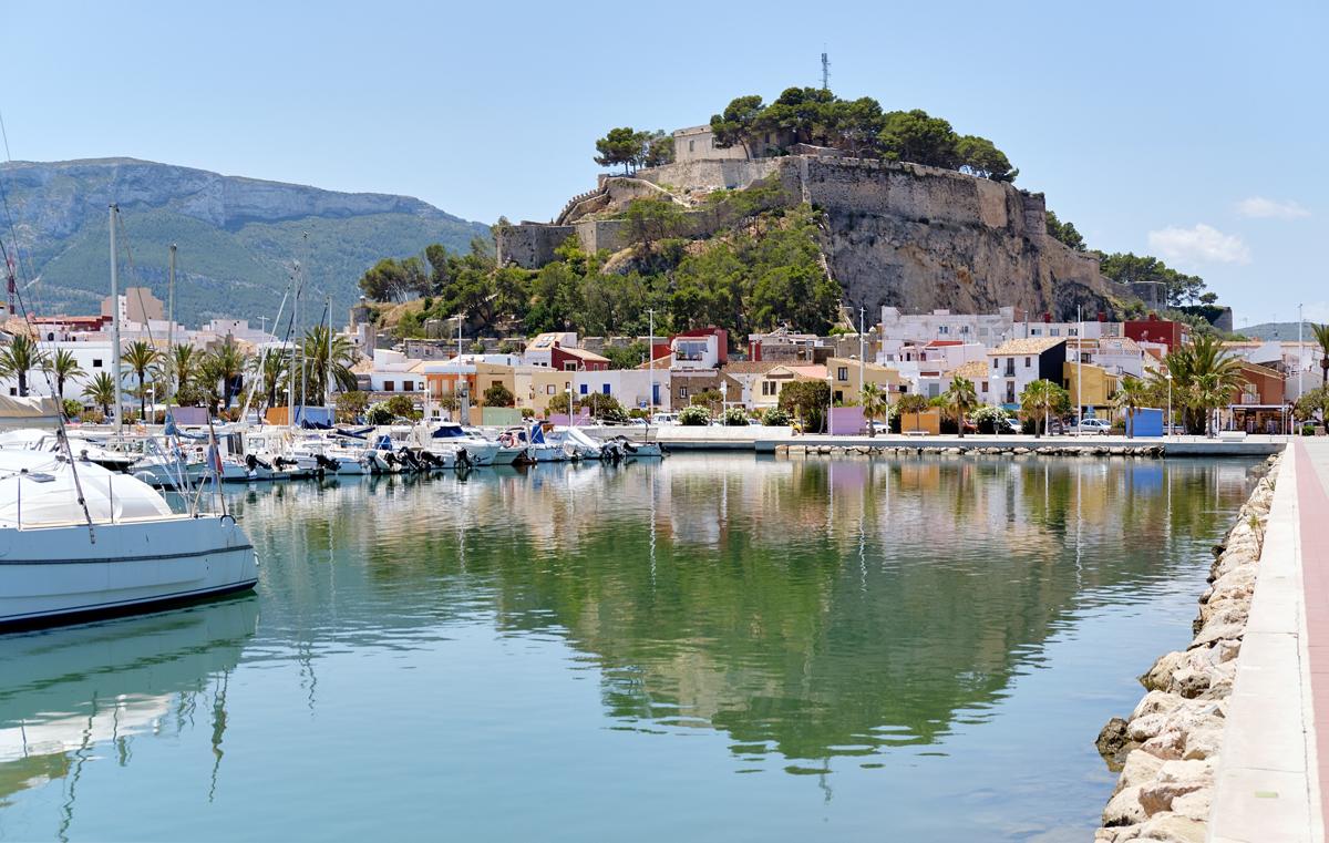 Castello di Denia visto dal porto