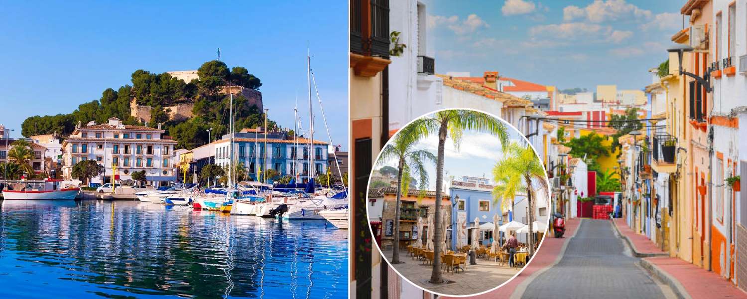 Verschiedene Fotos von Denia