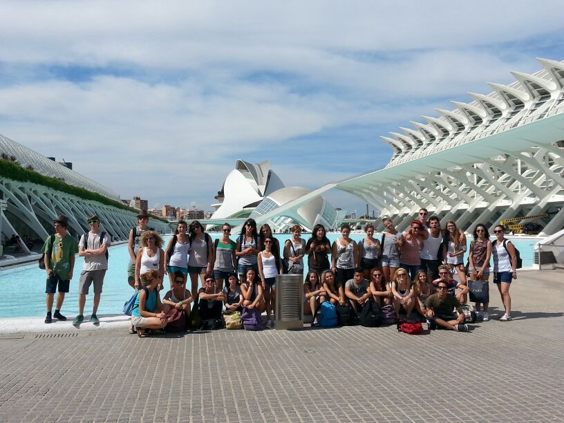 Group of students of Spanish in the excursion to Valencia Spanish_courses_for_school_groups
